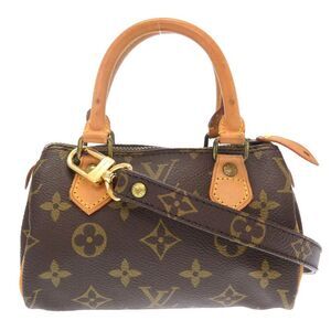 Louis Vuitton Monogram Mini Speedy 2 Way Handbag Bag